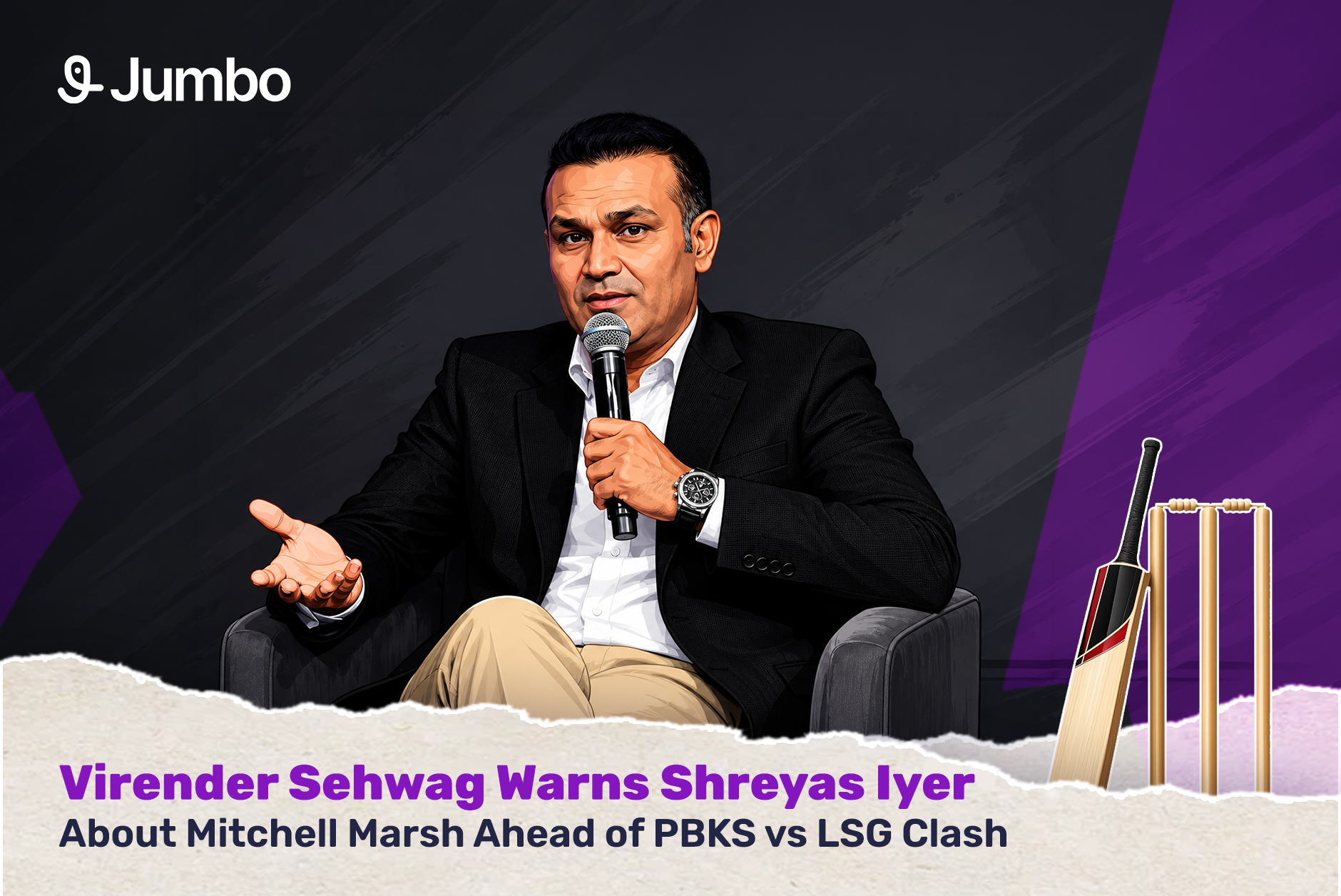 Virender Sehwag Warns Shreyas Iyer About Mitchell Marsh Ahead of PBKS vs LSG Clash
