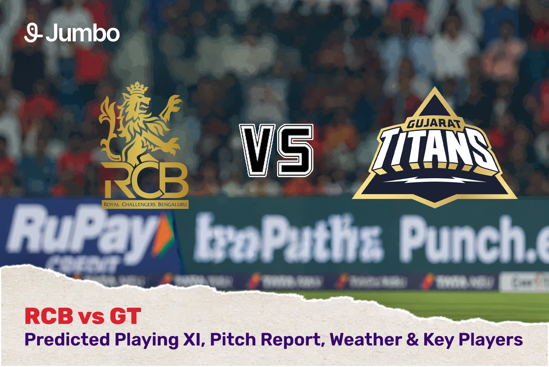 IPL Match Today: RCB vs GT – Pitch Report, Playing XI & Weather Update