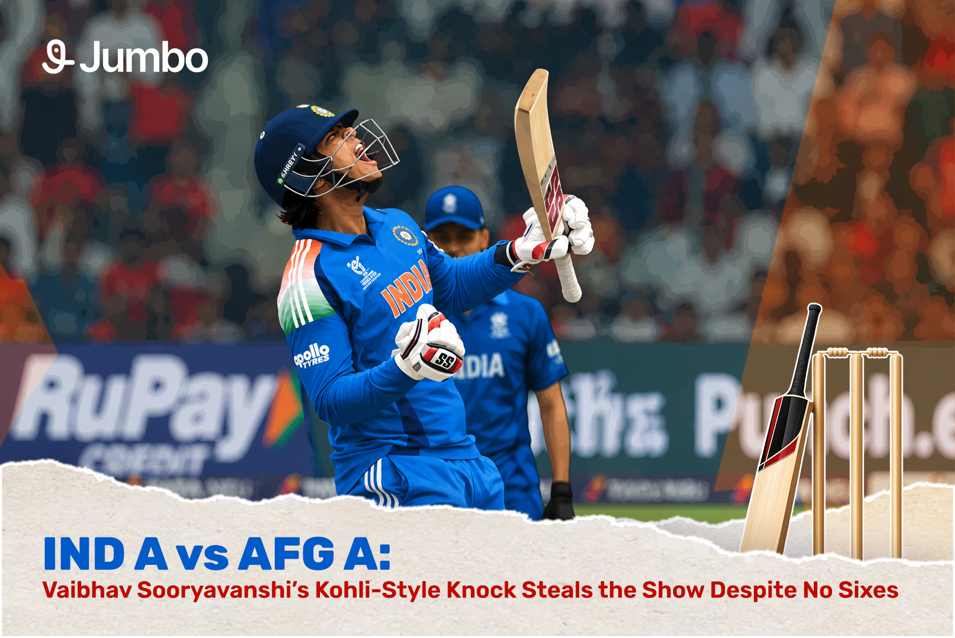 IND A vs AFG A: Vaibhav Sooryavanshi’s Kohli-Style Knock Steals the Show Despite No Sixes