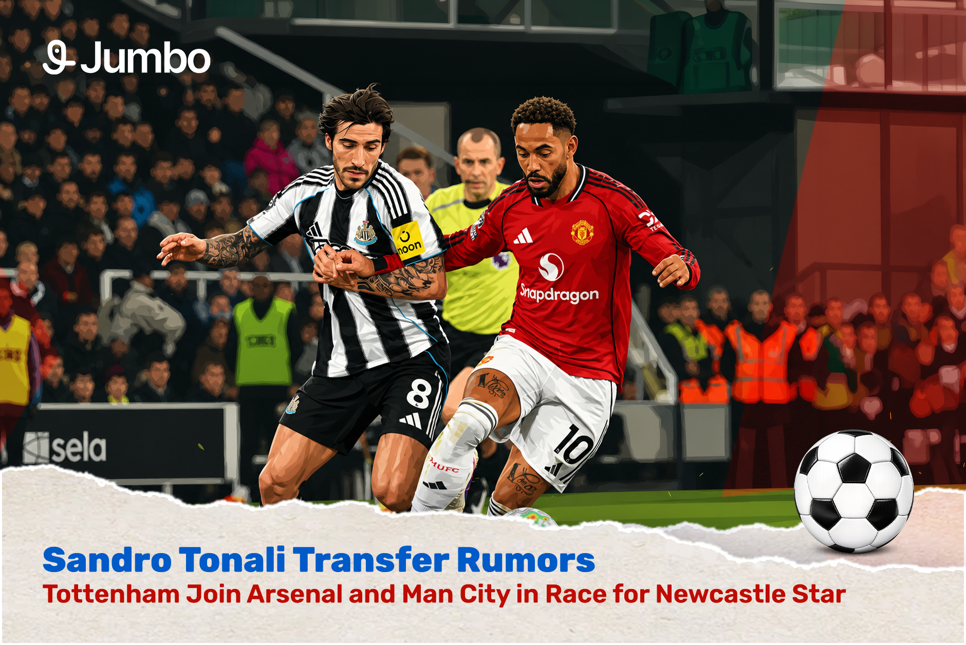 Sandro Tonali Transfer Rumors: Tottenham Join Arsenal and Manchester City in Race for Newcastle Star