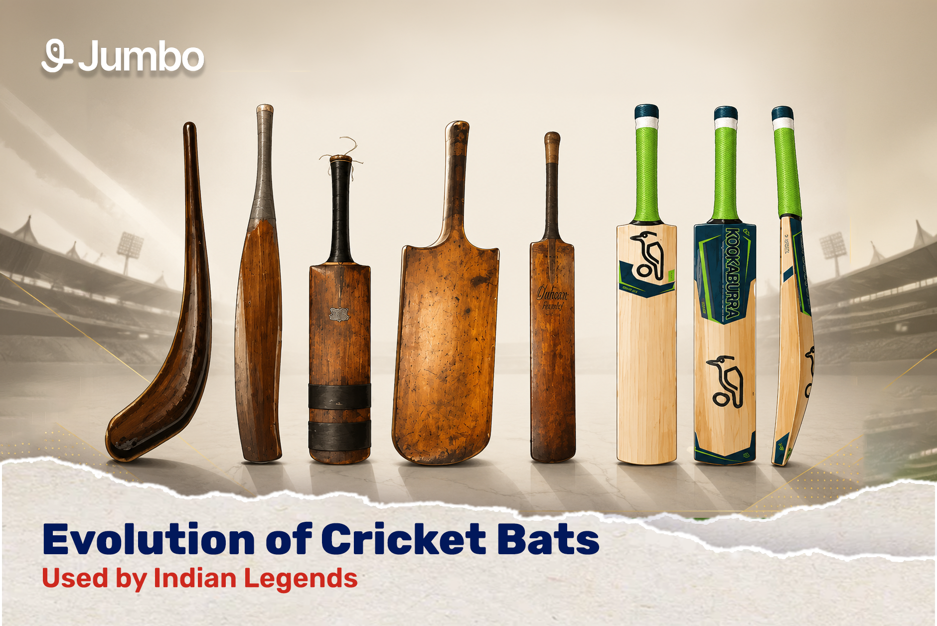Evolution of Cricket Bats Used by Indian Legends
